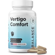 Vertigo Relief plement 1750mg, 90 Kapsul - Penyelesaian semula jadi untuk Mabuk Perjalanan, Pening, 