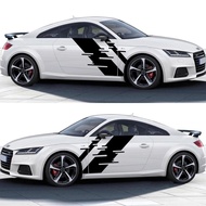 Car Vinyl Decals Side Body Sticker Trims Racing Stripes Graphics Auto Accessories For Audi TT 8N MK1