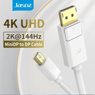 Jasoz Mini DP to DP Cable Mini Displayport 2K 144hz Thunderbolt to Displayport Audio Video Adapter