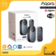 Aqara U200 Smart Lock Kit (BLACK/SILVER) with installation (Support Apple Home Key)