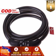 4-Digit Combination Bicycle Lock, Ontel Bicycle Security Lock