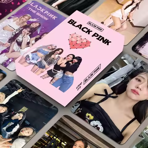 55Pcs BLACKPINK High Definition Glossy Lomo Cards Rounded Corner K-pop Photocard Fans Collection Gif