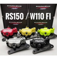 Caliper 2 Pot Nisin Assy Rs150 RSX150 W110 W110Fi Samurai Brake