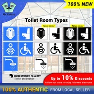 Toilet Room Types Sticker Toilet Bowl Sit/ Squat/ Kids/ OKU/ Shower Room High Sticker Quality Long L