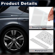 Snowb 4PCS Reflective Car Wheel Decal Stier Pressure Adhesive Auto Red Accessories Car Stiers Wheel 
