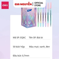 Cute Pastel Blue Ink Oil Ballpoint Pen Nib 0.7mm Deli - EQ6C --