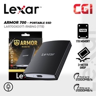 Lexar 1TB ARMOR 700 IP66 ProRes Recording USB 3.2 Portable SSD - LAR700X001T-RNBNG