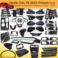 Honda Civic Fe 2022-Present Forged Carbon Exterior & Interior Protector Cover Civic Car Accessories