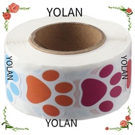 YOLANDAGOODS 500 pcs Puppy Pet Dog  Sticker, Dog  Colorful/Black Dog  Sticker, Beautiful 1 Inch Pet 