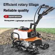 REAIM Mini Tiller Machine 52CC Tiller Cultivator for Soil Turning