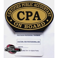 CPA CERTIFIED PUBLIC ACCOUNTANT MATTE GOLD AND BLACK BACKGROUND