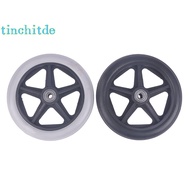 [TinchitdeS] 6 Inch Wheels Smooth Flexible Heavy Duty Wheelchair Front Castor Solid Tire Wheel Wheelchair Replacement Parts [NEW]