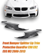 A72M-1Pair Car Front Left & Right Lower Bumper Splitter For BMW E90 E92 E93 M3 2006-2013 Front Lip T