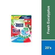 Breeze 5 In 1 Capsule Detergent Fresh Eucalyptus (20's)