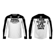 Imprint Custom Motorcycle Jersey Riding Jersey 3D Cycling Jersey Sportswear Long Sleeve Imprint Cust