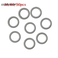 121GVPLDSHOP 30/60/90pcs Carp Fishing O Ring Hot 2mm 3.2mm 3.7mm 4.4mm 5.3mm Metal Terminal End Tack