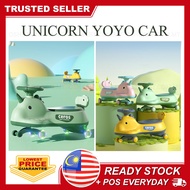 Support 100kg self-powered ride on UNICORN YOYO CAR swing car plasma swing twist