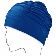 [Direct from Japan]Swim cap, pool cap, women's swim cap, adult fashion breathable pleated swim cap, 