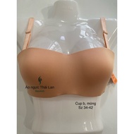 Beena 2247 Thailand big size anti-slip bra with thin foam underwire, B-C cup for breast lift size 34