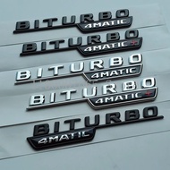 2017 Flat Letters Biturbo 4matic 4matic+ Plus ABS Emblem for Mercedes Benz AMG C43 E43 GLE43 GLC43 G