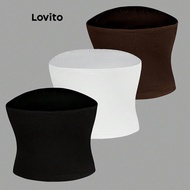 (Trendy) Lovito Boho Tank Top Plain Basic Crop Tank Top for Women L83ED280