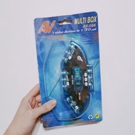 multi box av-104 3 video device to 1 tv set 多用途 盒子 接駁 電視 電線