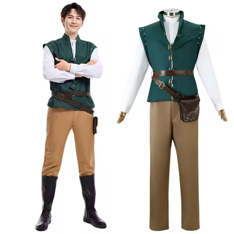 Flynn Rider Tangled Rapunzel Cosplay Costume Adult Carnival Uniform Halloween Anime Halloween Costum