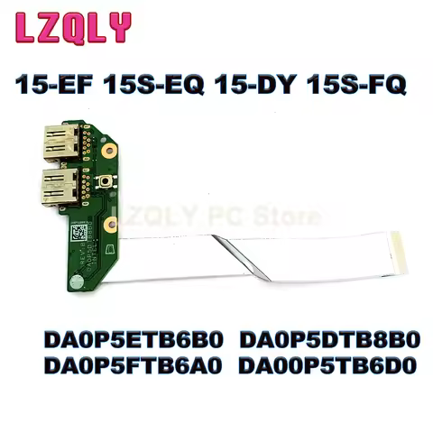 For HP TPN-Q222 15-EF 15S-EQ 15-DY 15S-FQ USB Power Board DA0P5ETB6B0 DA0P5DTB8B0 DA0P5FTB6A0 DA00P5