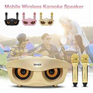 SDRD 306DUAL WIRELESS MICROPHONE blutoth speaker mobile wireless karaoke......with