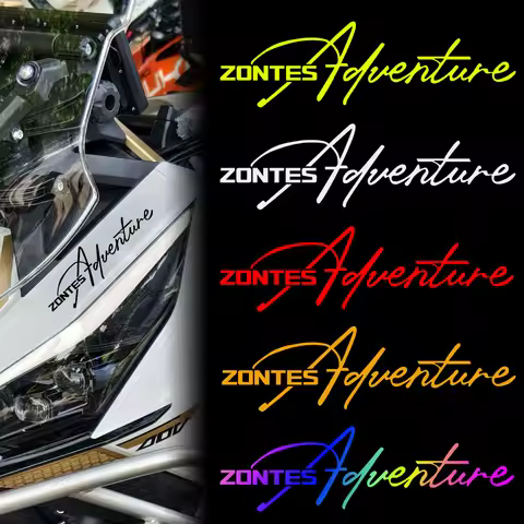 For ZONTES 368G 703F 703RR 703R 350E 2PCS Adventure Reflective Motorcycle Stickers Motorbike Moto Bo