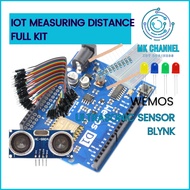 IOT Kit Measuring Distance with Ultrasonic Sensor using Blynk