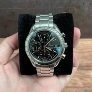 omega speedmaster date black dial chrono automatic original