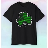 Men'S Shamrock American Flag Shirt | Irish Ireland St Patrick'S Day