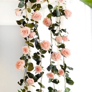 Artificial Rose vines air conditioning decorative vines hidden plastic fake flower vines ceiling han