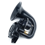 1pc For Car Truck Scania Scania For Volvo Black 48W 24V 300db Snail Horn Loud Clear Sound Car Modification Accessories Universal
