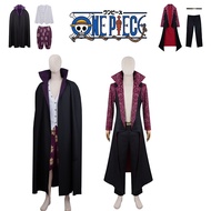 Anime One Piece Cosplay Dracule Mihawk Shanks Costume Party Clothes Props Halloween Adults Men Fans 