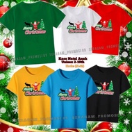 BARU!! Kaos T-shirt Merry Christmas Anak-Anak / Kaos Oblong Natal