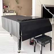 Grand Piano Cover PU Piano Protective Cover with Stool Cover Dustproof Baby Grand Piano Cover Soft L