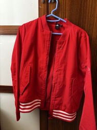 Adidas 紅色棒球外套