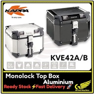 KAPPA TOP BOX KVE42 ALUMINIUM 42L MOTORCYCLE REAR MONOKEY KVE42A KVE42B ~ 42 LITER