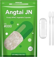 Empty Capsules Size 000 - Vegan Capsules Empty - Pill Capsules Empty (1000 Count) with 2 Micro Lab S