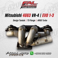 FAL Precision Turbo Manifold | Banana Mitsubishi EVO 1-3 VR-4 T3 | AR50