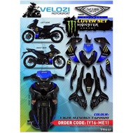 VELOZI YAMAHA Y16 Y16ZR (NOT ABS) MONSTER ENERGY BLUE (MOTOGP 2020) BODY COVER SET -STICKER TANAM