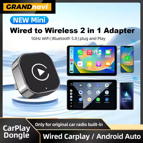 Wireless CarPlay Android 2026 New Smart Auto Adapter Hassle-Free Plug&Play Stable BT WiFi Connect OT