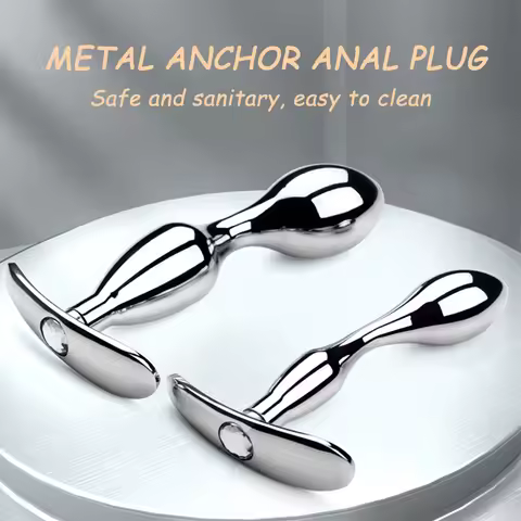 Metal Anchor Base Anal Plug outdoor Butt Plug Stainless Dildos Women'S Vaginal Plug Adult Couple Gay
