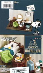 萌品市集 盒玩 Re-ment SNOOPY’S HOTEL LIFE 史努比 飯店生活(中盒8入全)