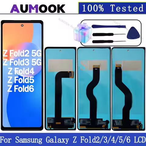 New LCD For Samsung Galaxy Z Fold2 5G Z Fold3 5G LCD Display Touch Screen Digitizer For Samsung Z Fo
