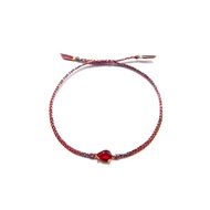 Gypsy Boho Leia Red Allside Rope Bracelet