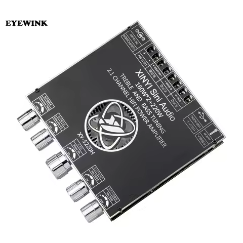 XY-S220H Bluetooth 5.1 Subwoofer Amplifier Board TDA7498E 2.1 Channel 160WX2+220W Power Audio Stereo