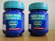 美國公司維克斯出品Vicks Vaporub舒緩薄荷膏大瓶50g也有Baby Rub 含樟腦薄荷台北可以面交也有衛生油